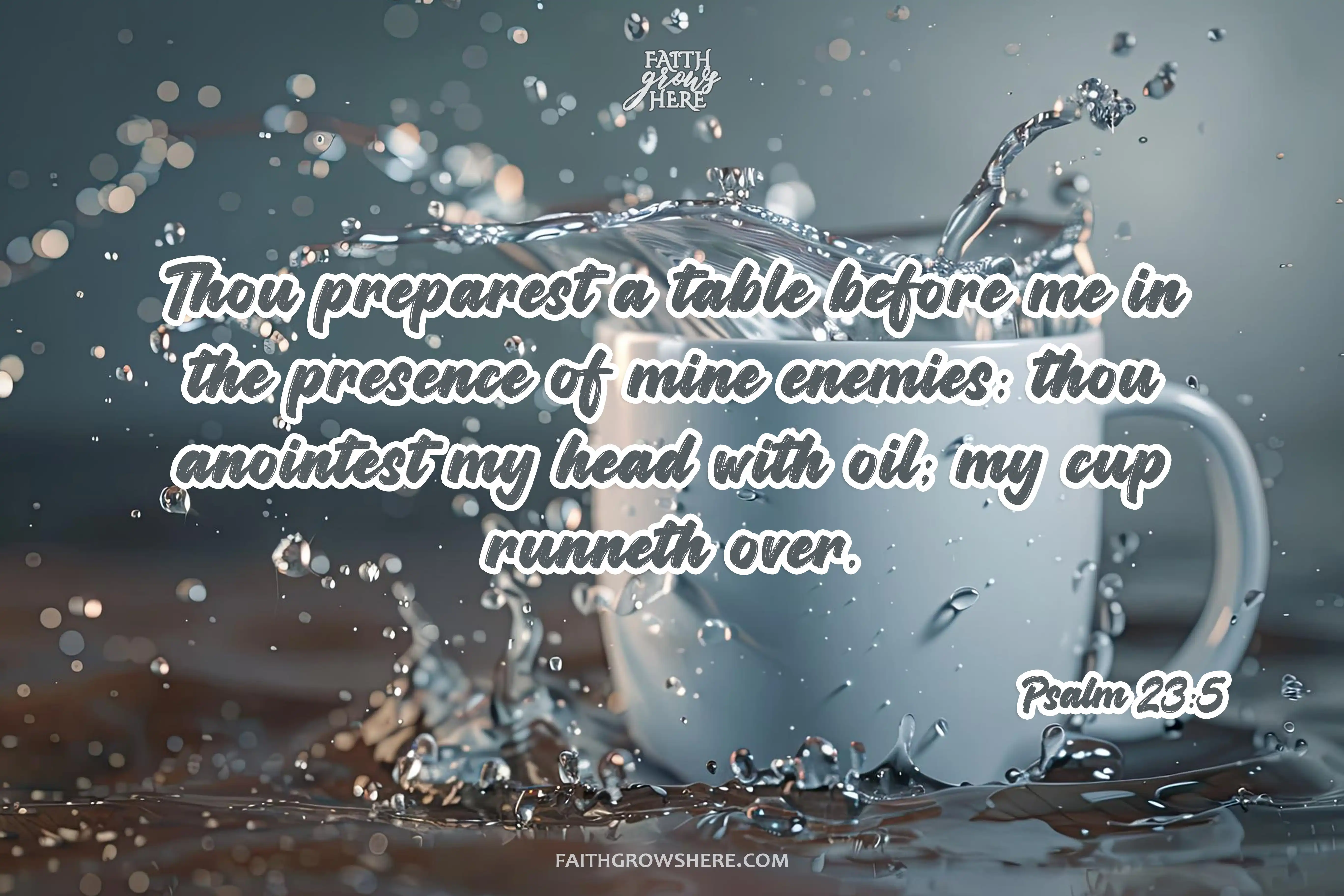 Bible Verse Wallpaper Psalm 23:5